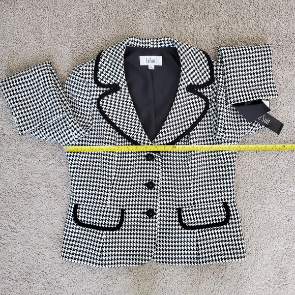 Le Suit Women's Houndstooth Blazer (Size 12) - Picture 8 of 8
